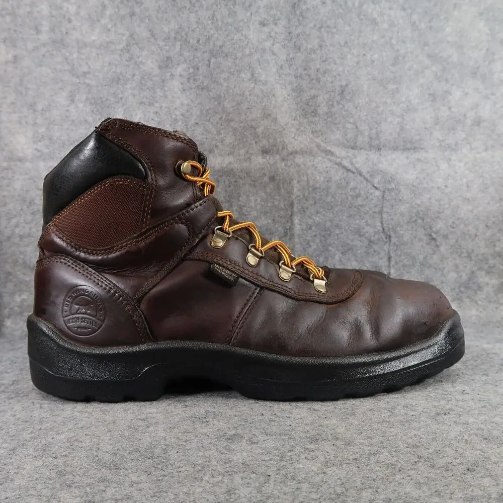 Red Wing Shoes Mens 12 Work Boot Leather Irish Setter Safety Toe Waterproof Ely